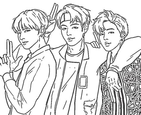 Dibujos De Bts Para Colorear Para Colorear Pintar E Imprimir