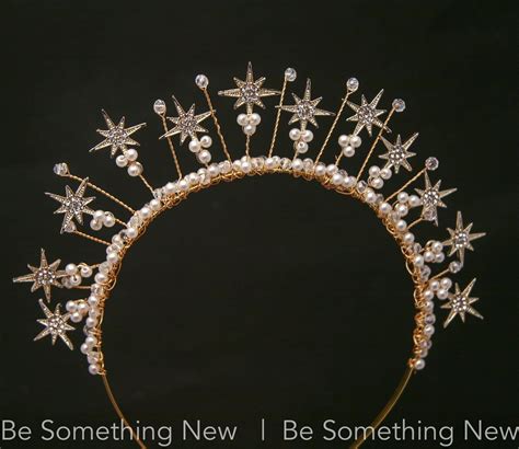 celestial wedding crown of gold stars with rhinestone and etsy celestial wedding wedding