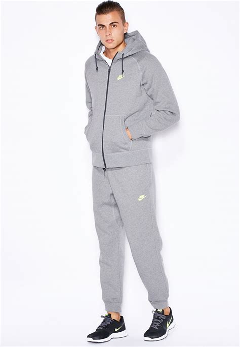 Buy Nike Grey Aw77 Fleece Tracksuit For Men In Dubai Abu Dhabi