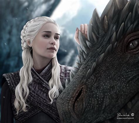Daenerys Targaryen Digital Art Game Of Thrones Blancheartepisode