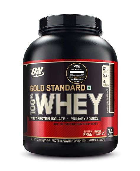 Optimum Nutrition On Gold Standard 100 Whey Protein Powder 5 Lbs