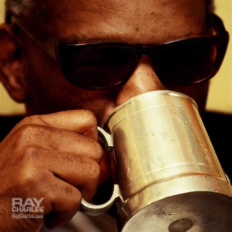 Ray Charles Drinking His Bols Genever Enhanced Coffee Photo Prob By