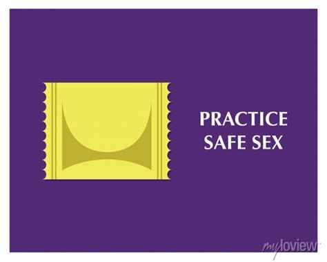 Practice Safe Sex Vector Poster Designbe Safe From Sex E • Wall Stickers Instruction