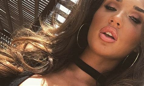 Towies Megan Mckenna Flaunts Her Perky Assets In A Plunging Black Top
