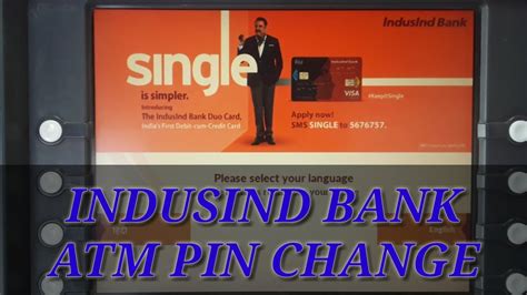 Indusind Bank Atm Pin Change Atm Pin Change Youtube