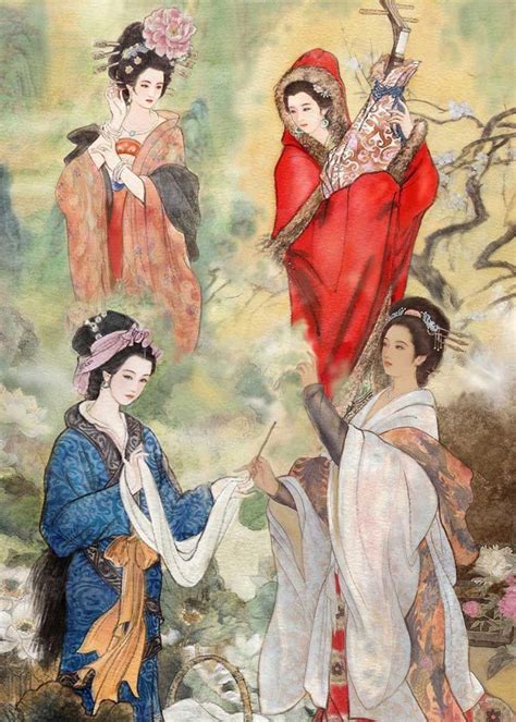 Chinese Ancient Beauty Illustration Chinese Art Painting Painting