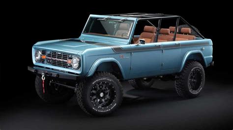Four Door Ford Bronco Is Custom Off Roader Blue Oval Never Made