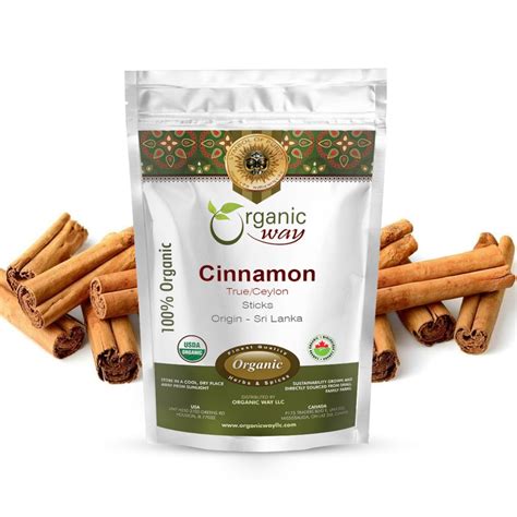 Organic Way True Ceylon Cinnamon Sticks Organic Kosher Usda Certified
