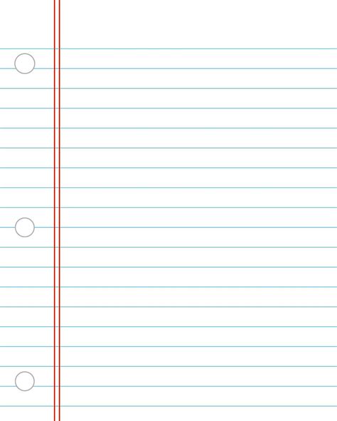 Printable Notebook Paper College And Wide Ruled