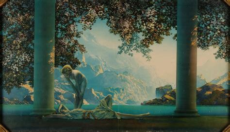 And between each layer, he applied varnish. Maxfield Parrish - Daybreak (1922) : museum