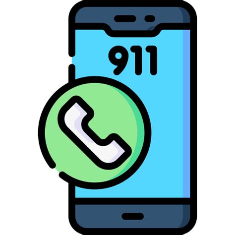 911 Call Special Lineal Color Icon