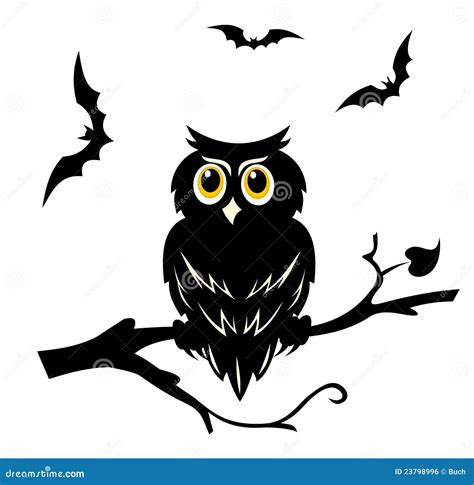 Halloween Owl Stock Vector Illustration Of Horror Autumn 23798996