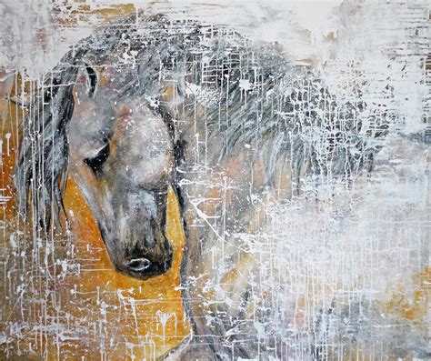 Abstract Horse Painting Graceful Beauty Painting By