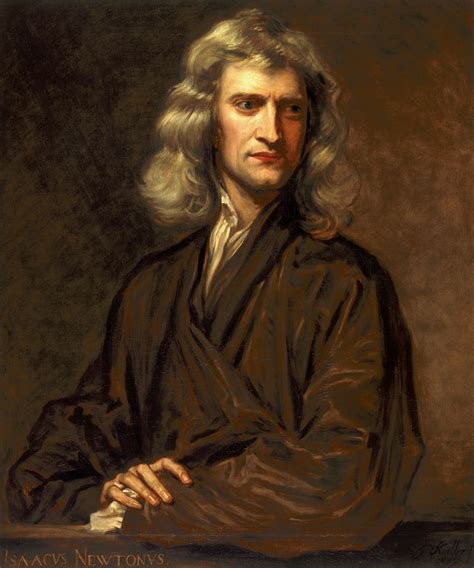 Portrait Of Isaac Newton By Godfrey Kneller C1689 Isaac Newton