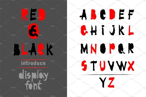 Red And Black Font Creative Daddy