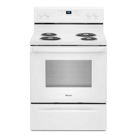 Whirlpool 30 In 4 8 Cu Ft 4 Burner Electric Range With Self Cleaning