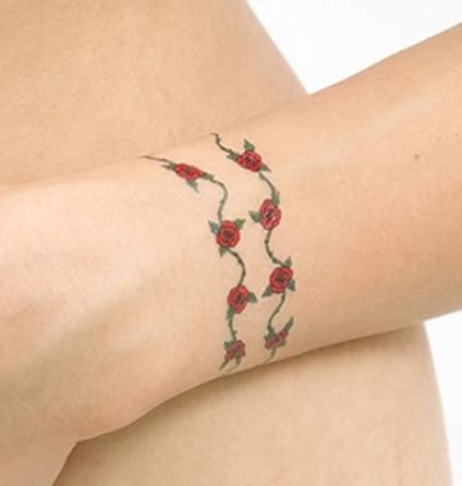 Simple bracelet tattoo on wrist ideas for girls. Rose wrist tatoo | Rose tattoos, Rose tattoos on wrist ...