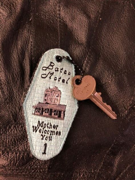 Bates Motel Embroidered Room Key Tag Etsy