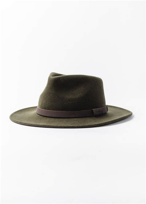 Barbour Crush Bushman Hat Olive On Garmentory Hats For Men Leather
