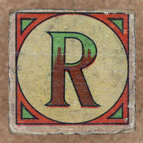 Vintage Brick Letter R Leo Reynolds Flickr
