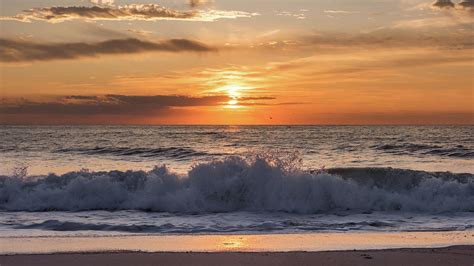 Lavallette Beach New Jersey Sunrise Photograph By Terry Deluco