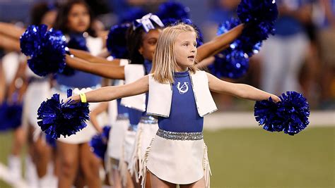 Indianapolis Colts Junior Cheerleaders Shine In Pregame Performance