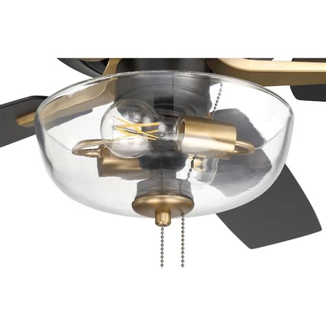 Craftmade Pro Plus 52 In Flat Blacksatin Brass Indoor Ceiling Fan With