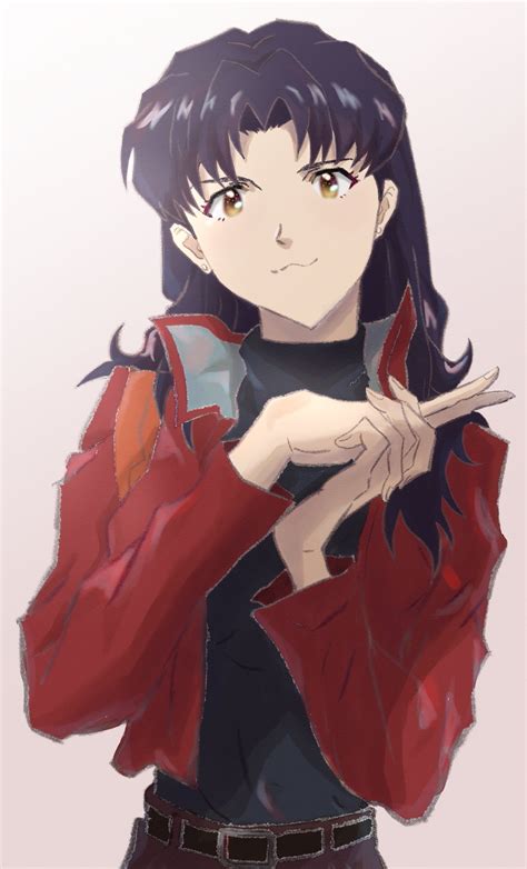 Katsuragi Misato Neon Genesis Evangelion Fingers Together Highres Tagme 1girl 3 Female