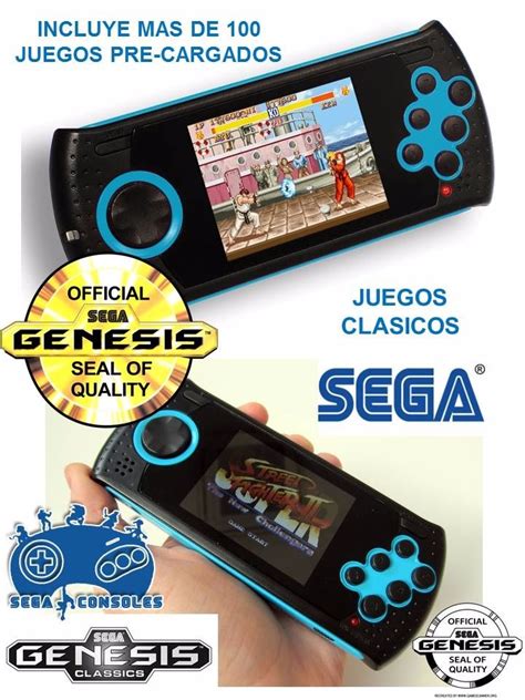 ( retro consola) con sus cables + 2 controles con juegos súper nintendo sega genesis game boy. Consola Retro Sega Genesis Portable Mas Juegos Originales ...