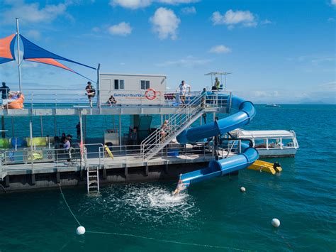 Great Barrier Reef Tour Brand New Waterslide Free Glass Bottom Boat