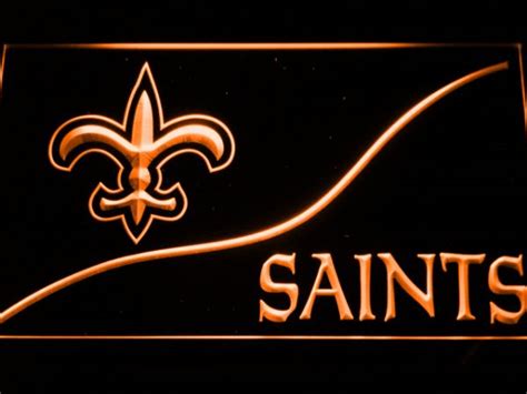 New Orleans Saints Split Led Neon Sign Fansignstime