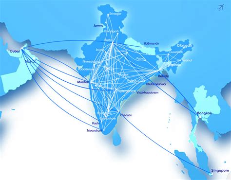 IndiGo Airlines Route Map