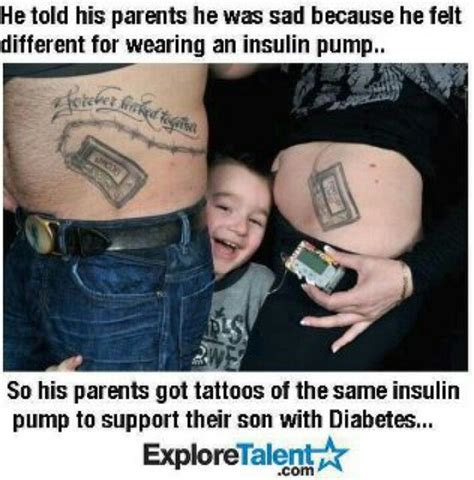 support type  diabetes insulin pump belly tattoos tattoos