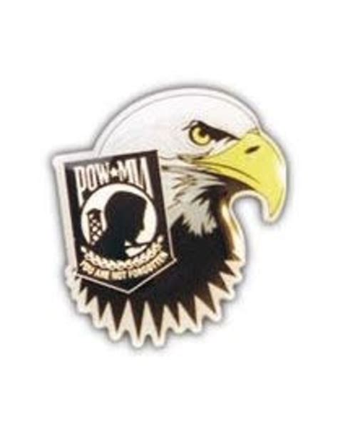 Pin Powmia Eagle Head Military Outlet