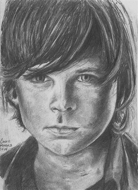 Carl Grimes Drawing By Casey Rhodes