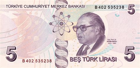 5 Lira Purple Turkey Numista