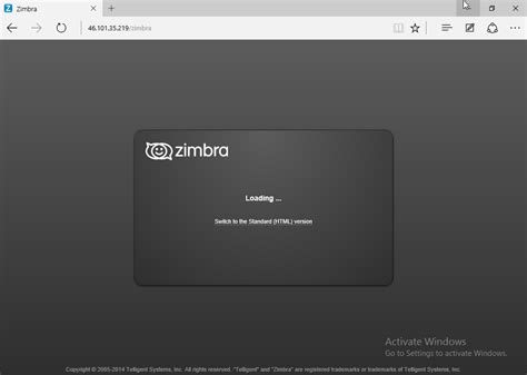 Zimbra Collaboration Web Client In Windows 10 Microsoft Edge Zimbra