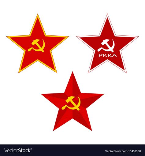 Red Soviet Star Royalty Free Vector Image Vectorstock