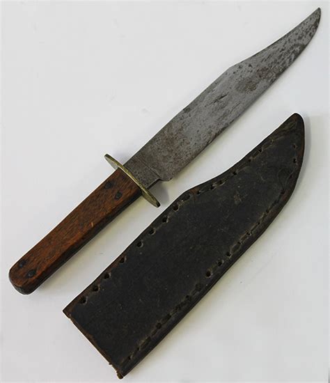 Great 1870s Cowboys Bowie Knife By Manhattan Cutlery Co With Rugged