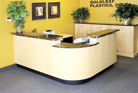 A smart office wall design or storage system can also do wonders in keeping you organized. Reception Desk Lobby Desk Reception Counter Front Desk ...