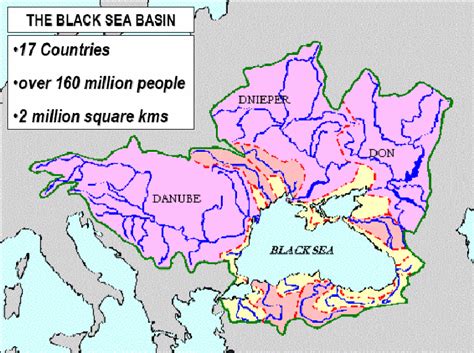 C The Watersheds Of The Rivers Discharging Into The Black Sea