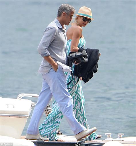 Stacy Keibler Lands At The Como Villa Where George Clooney Takes His