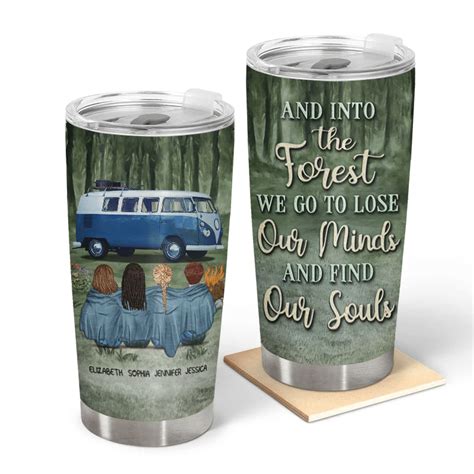 Camping Best Friends And Into The Forest Personalized Tumbler Teeuni