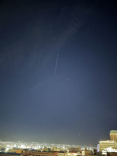 Starlink Satellites Visible In El Pasos Night Sky Kvia