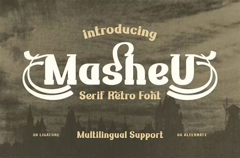 Masheu Font Freedafonts