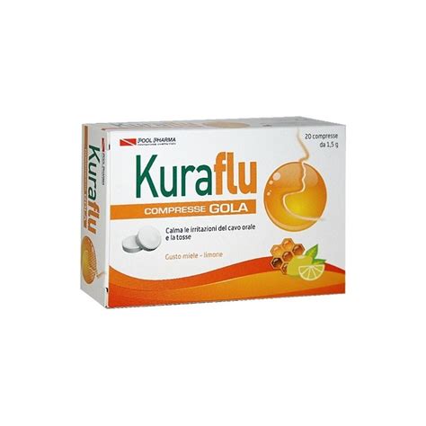 Pool Pharma Kuraflu Gola Limone Miele 20 Compresse