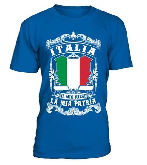 Italia Il Mio Paese Rundhals T Shirt Unisex Shirts Tshirts