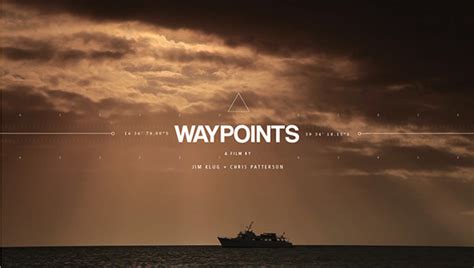 Waypoints Film Title Design On Behance