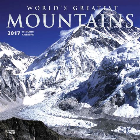 Mountains Worlds Greatest Wandkalender 2017 Kaufen Bei Europosters