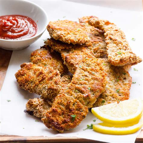 almond crusted chicken {oven baked}